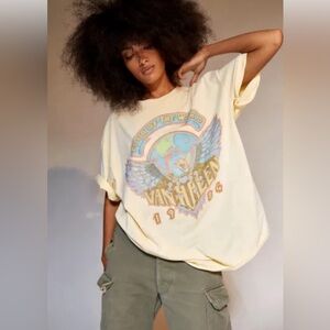 Van Halen oversized distressed tee